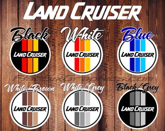 Land Cruiser Heritage Retro Stickers Set of 3