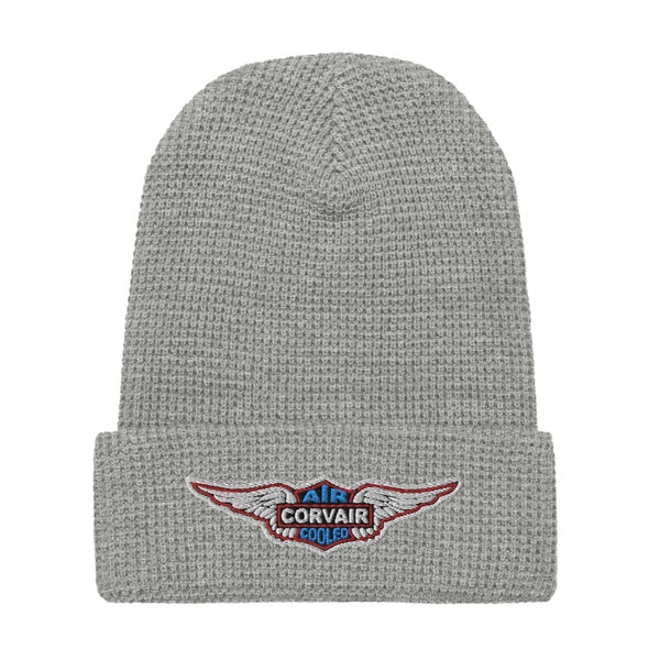 Embroidered Corvair Air Cooled Richardson Waffle beanie