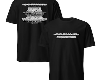 Corvair Myths and Exonerated Unsafe NHTSA Short-Sleeve Unisex T-Shirt