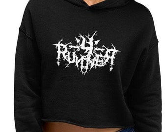 4 Runner Death Metal Goth Style Crop Hoodie