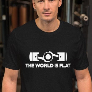 De wereld is plat unisex T-shirt met korte mouwen