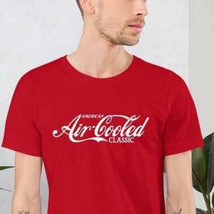 Corvair American Air Cooled Classic Kurzärmeliges Unisex T-Shirt Rot