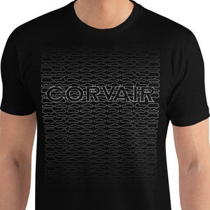Corvair All Models Shown Gradient Next Level Brand Short Sleeve T-shirt Black