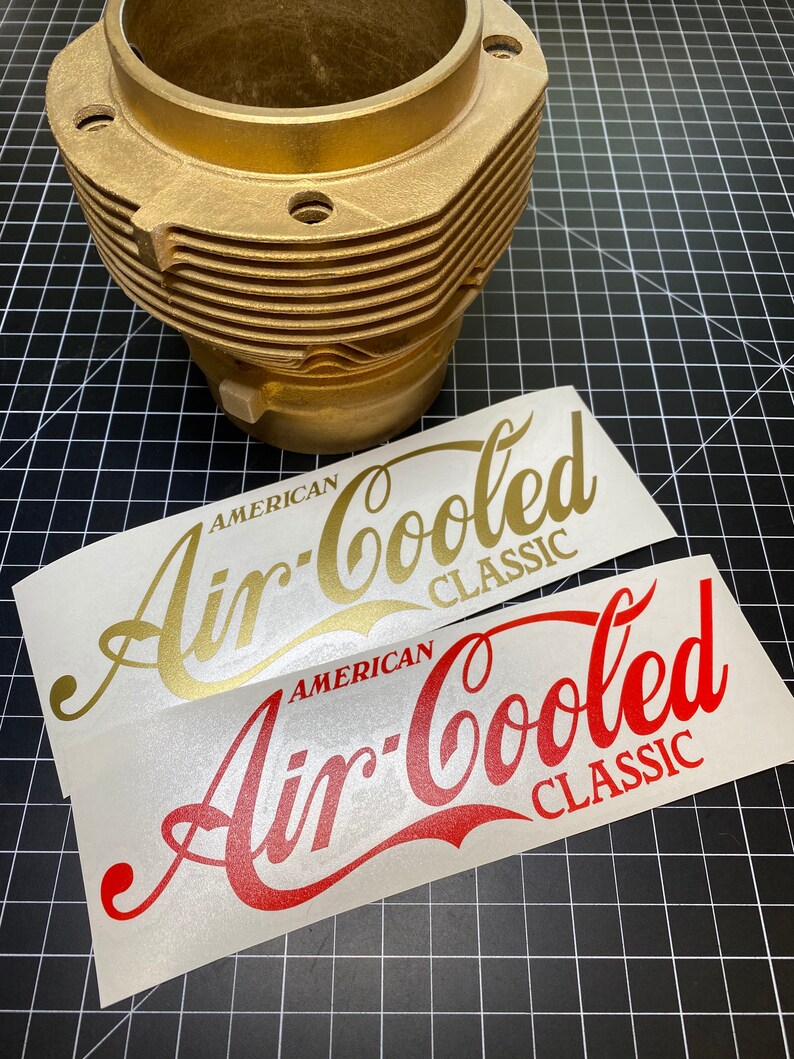 8 American Air Cooled Classic Sticker for your Corvair. Coca Cola Inspired custom designed image 1