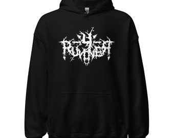 4 Runner Death Metal Goth Logo Unisex Gildan 50/50 Hoodie