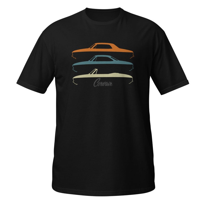 Corvair Late Models 1965, 1966, 1967, 1968, 1969 Coupe, Convertible, Sedan Short-Sleeve T-Shirt