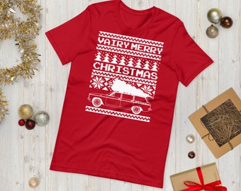 Corvair Lakewood Ugly Christmas Style T-Shirt Unisexe à manches courtes