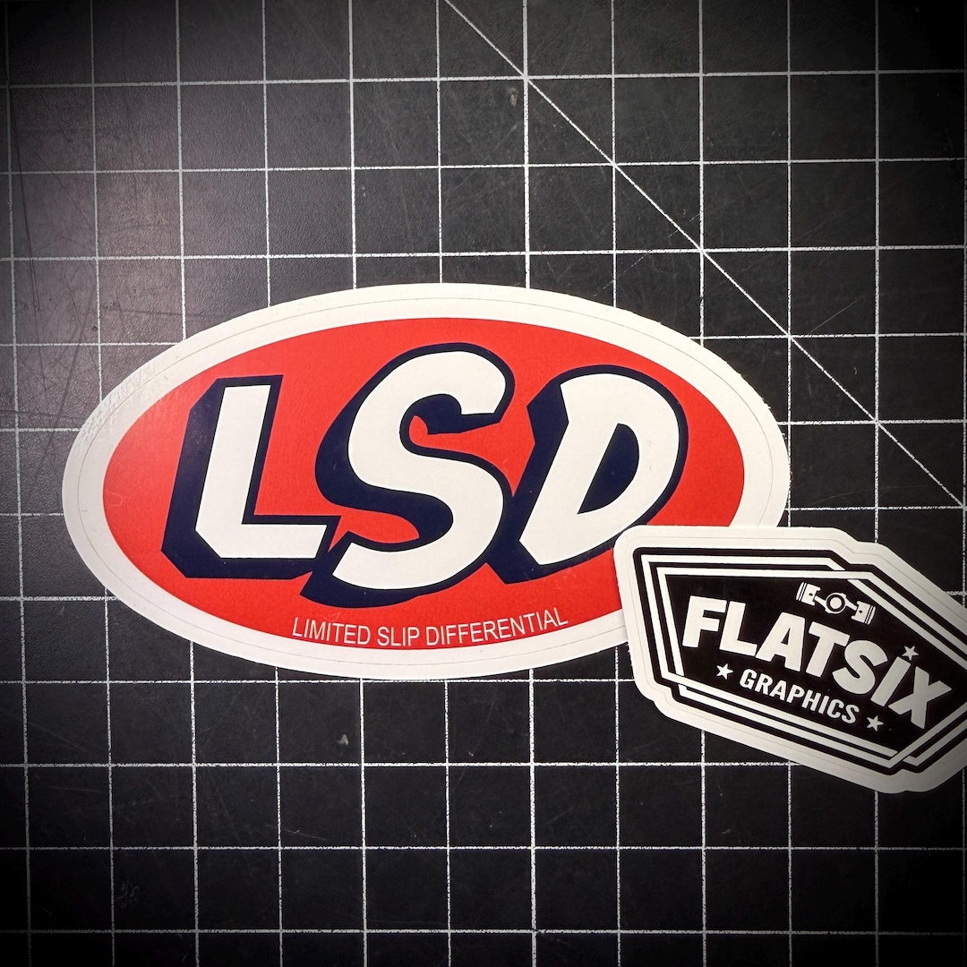 LSD Limited Slip Diferential Vintage Style Stickers - Etsy Canada