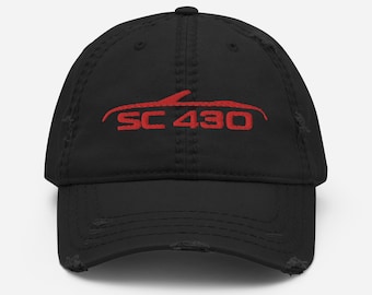 Embroidered SC430 Distressed Dad Hat