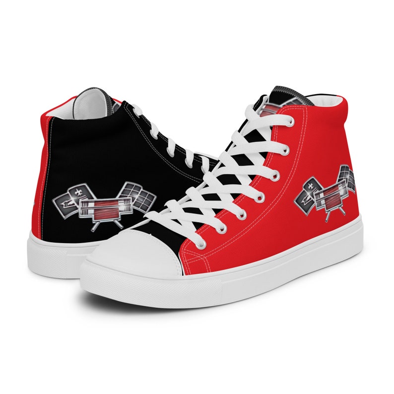 Corvair High Performance Flags Mens high top canvas shoes image 1