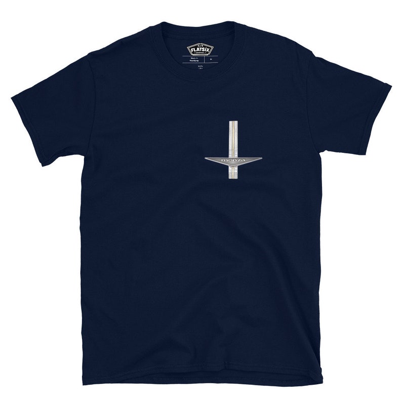Corvair Monza LM Two Sided Graphics Short-Sleeve Unisex T-Shirt Navy