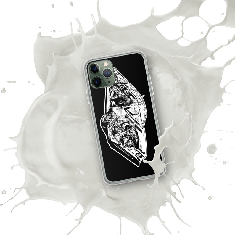 Corvair Ghost Drawing iPhone Case image 4