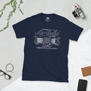 Corvair Motor Air Cooled Classic 1 sided Short-Sleeve Unisex T-Shirt image 2