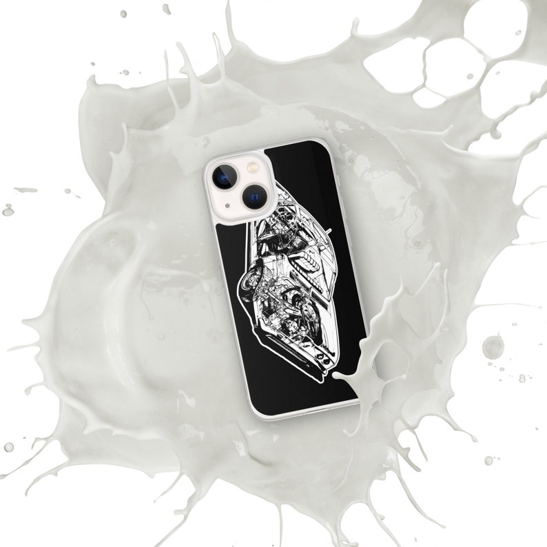 Corvair Ghost Drawing iPhone Case image 9