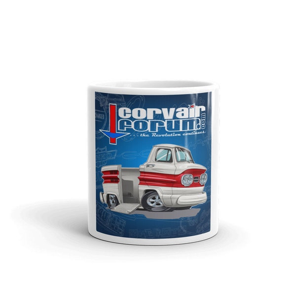 Rampside Corvair Forum White glossy mug