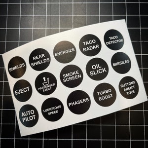 Universal Fit Car and Truck vehicle button decals