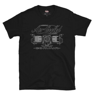 Corvair Motor Air Cooled Classic 1 sided Short-Sleeve Unisex T-Shirt image 6