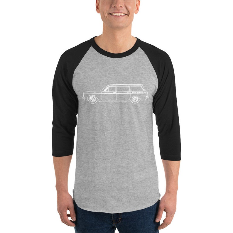 Corvair Lakewood 3/4 sleeve raglan shirt Grey/Black