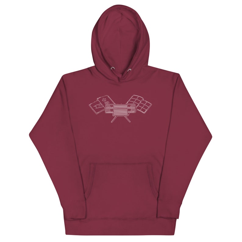 Corvair High Performance Flags Unisex Hoodie Maroon