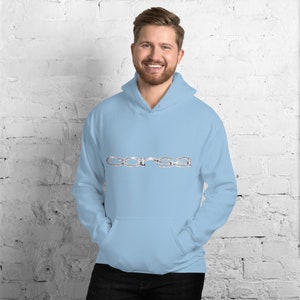 Corvair Corsa Unisex Hoodie Light Blue