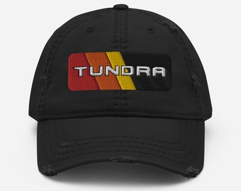 Embroidered Tundra Distressed Dad Hat