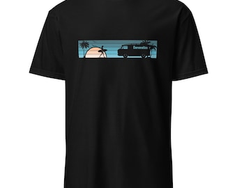 Corvanatics Corvan Surfer Girl Sunset Short-Sleeve Unisex T-Shirt