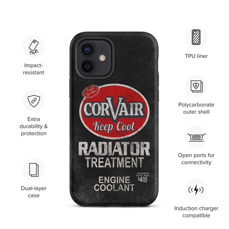 Vintage Corvair Radiator Treatment Tough Case for iPhone®