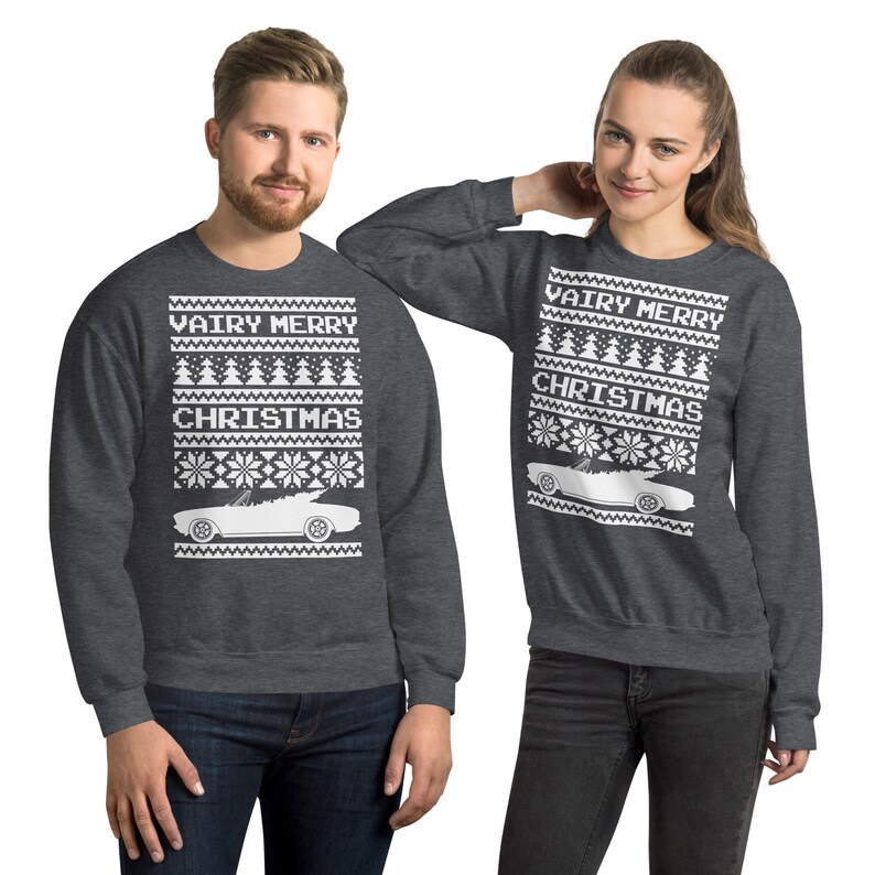 Corvair Ugly Chrsitmas Sweater 1965-1969 Convertible Unisex Sweatshirt