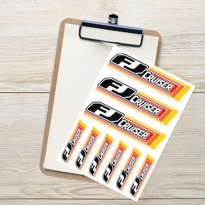 FJ Cruiser Sticker sheet