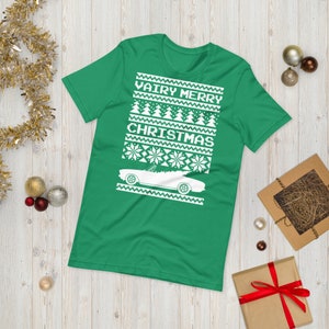 Ugly Christmas Sweater Style 1965-1969 Corvair Convertible Unisex t-shirt