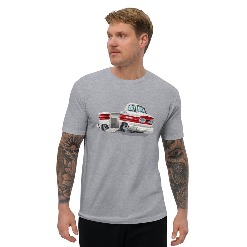 Corvair Forum Rampside 2 sided Short Sleeve T-shirt Grey