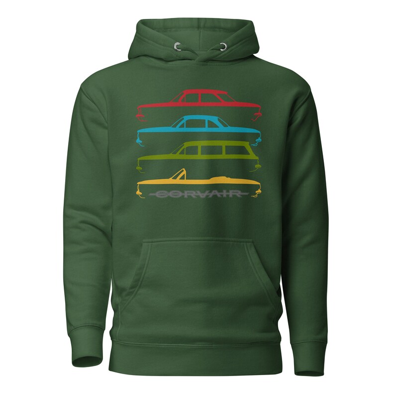 Corvair 95 Rampside, Greenbrier, Corvan FC Silhouette Hoodie