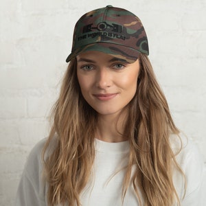 The World Is Flat Embroidered Dad hat image 6