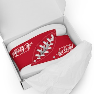 American Air Cooled Classic Red Men’s high top canvas shoes
