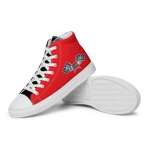 Corvair High Performance Flags Mens high top canvas shoes image 3