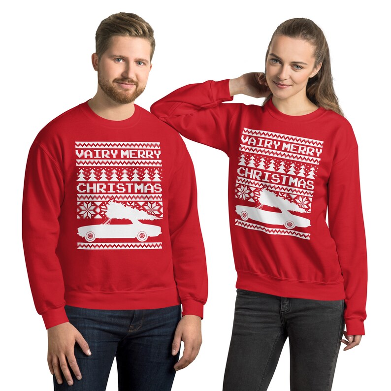 Corvair Late Model Sedan Ugly Christmas Sweater Style Sweatshirt image 2