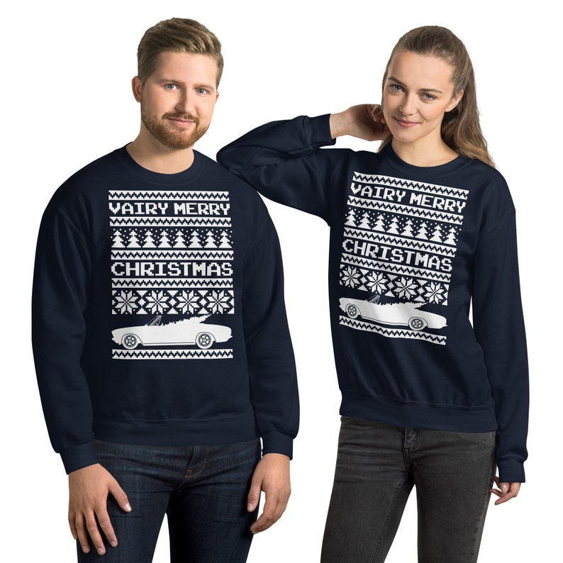 Corvair Ugly Chrsitmas Sweater 1965-1969 Convertible Unisex Sweatshirt