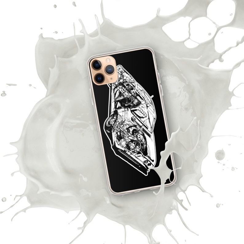 Corvair Ghost Drawing iPhone Case image 5