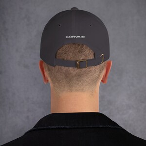 Embroidered front and back Corvair Monza Dad hat