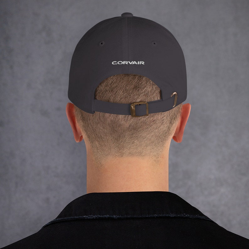 Embroidered front and back Corvair Monza Dad hat