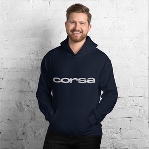 Corvair Corsa Unisex Hoodie Navy