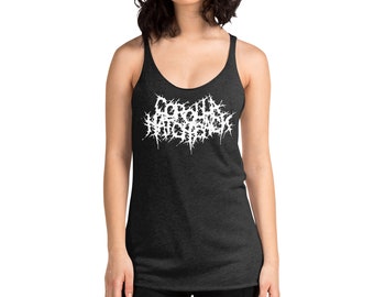 Corolla Hatchback Death Metal Goth Style Women's Racerback Tank