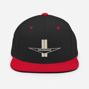 Gorra Snapback Corvair Monza bordada Black/ Red