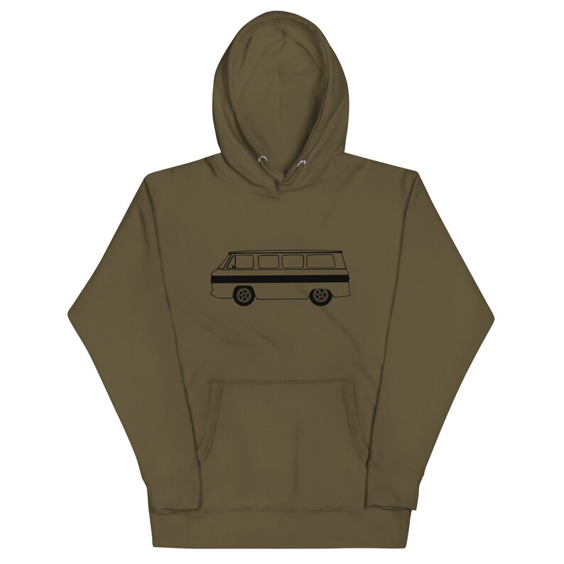 Corvair Greenbrier Unisex Hoodie Military Green