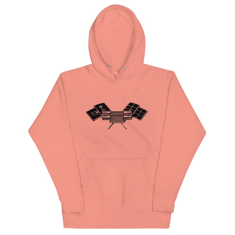 Corvair High Performance Flags Unisex Hoodie Dusty Rose