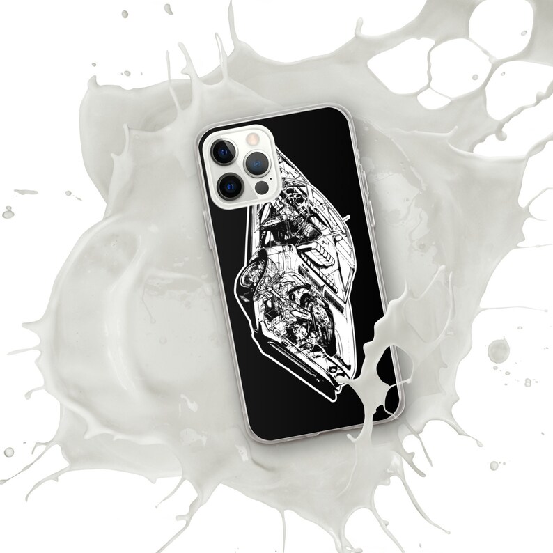 Corvair Ghost Drawing iPhone Case image 1