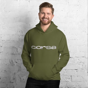 Corvair Corsa Unisex Hoodie Military Green