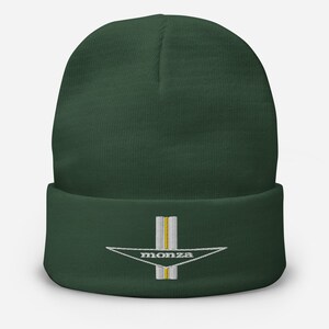 Embroidered Corvair Monza Beanie Dark green