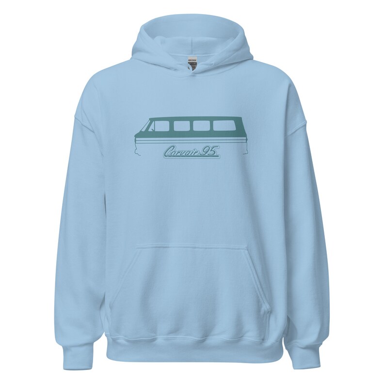 Corvair 95 Greenbrier 1961, 1962, 1963, 1964, 1965, Unisex Hoodie