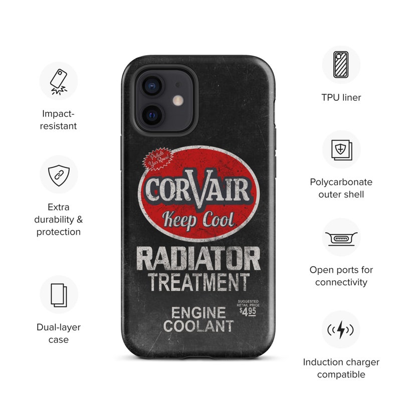 Vintage Corvair Radiator Treatment Tough Case for iPhone®